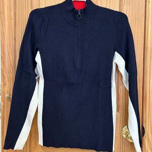 Anthropologie Moth Quarter Zip Sweater